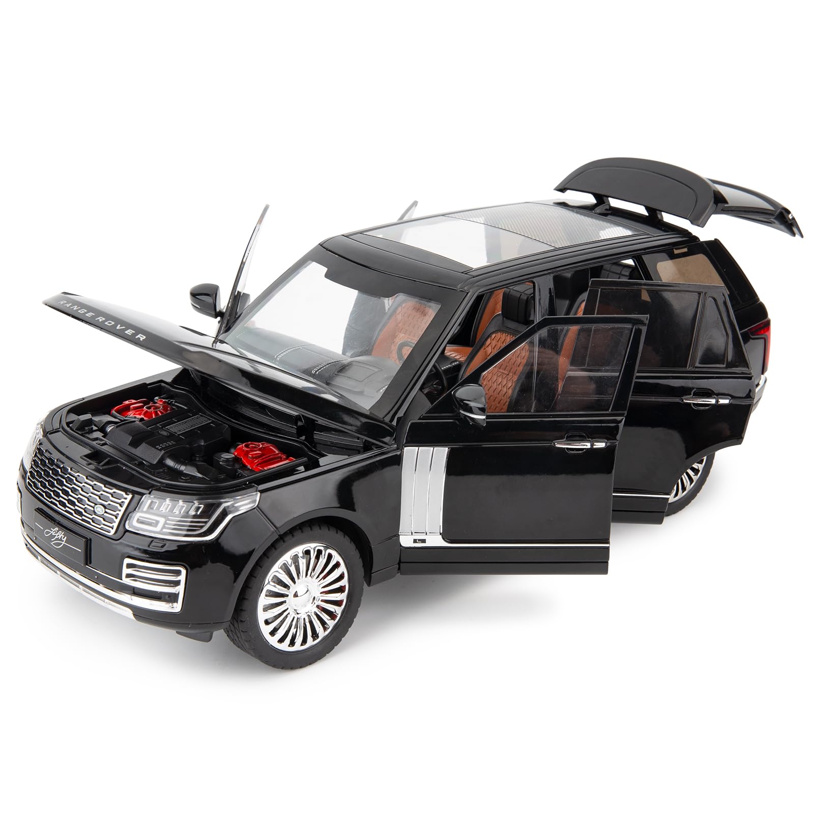 imtfzct 1/18 Range Rover car model, zinc alloy pull back toy die